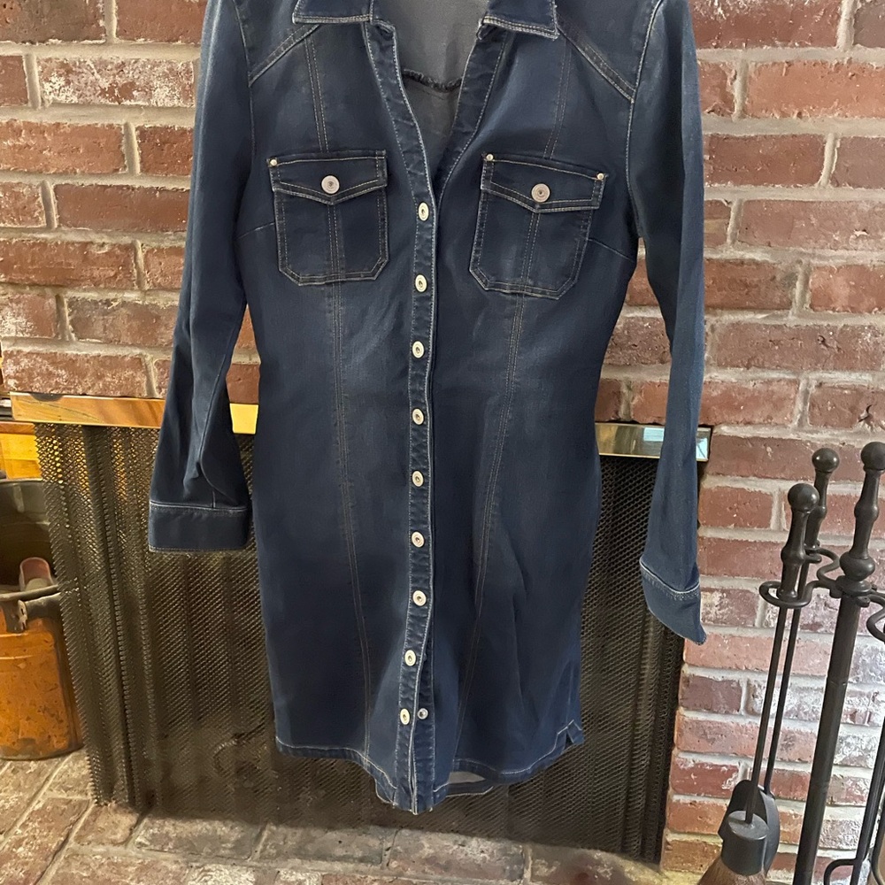 INC International Concepts Blue Long Sleeve Dress